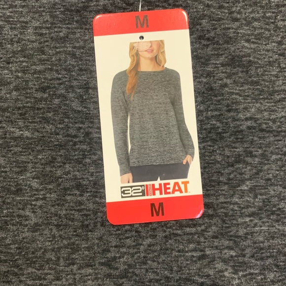 New 32 degrees Gray fleece sweatshirt Sz. M - Picture 2 of 7